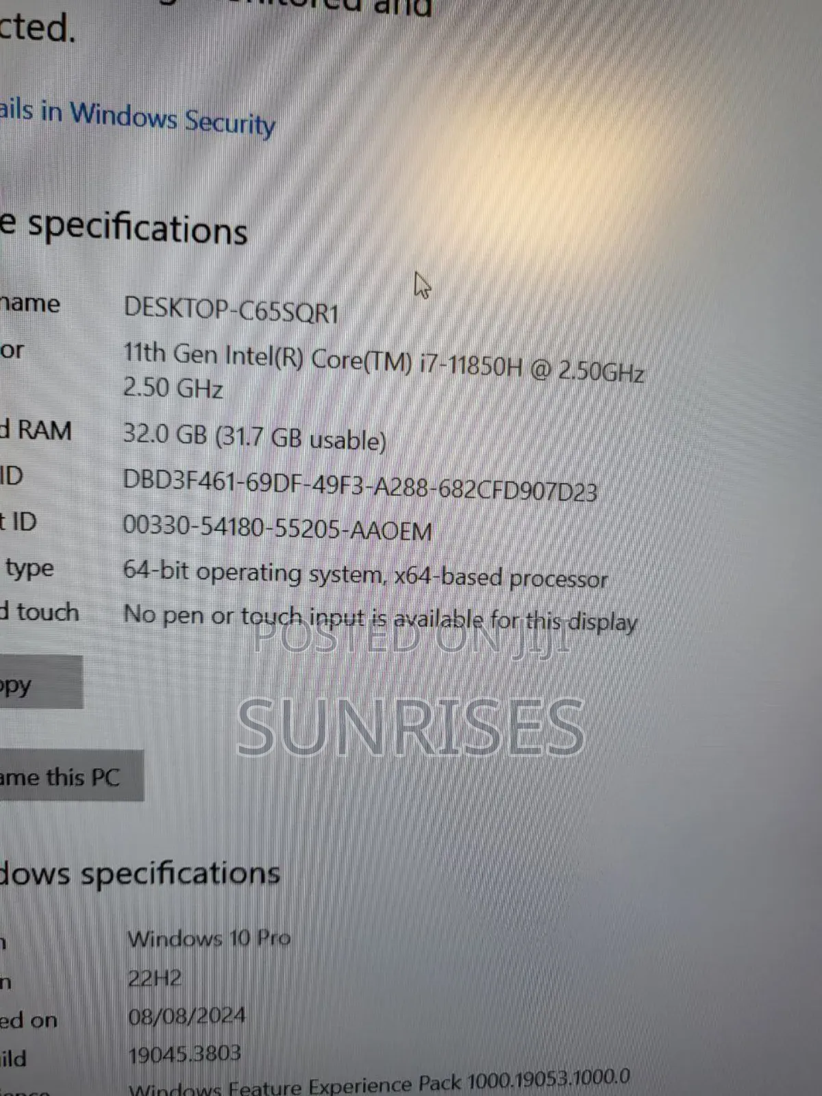 New Laptop Dell Precision 5550 32GB Intel Core I7 SSD 512GB