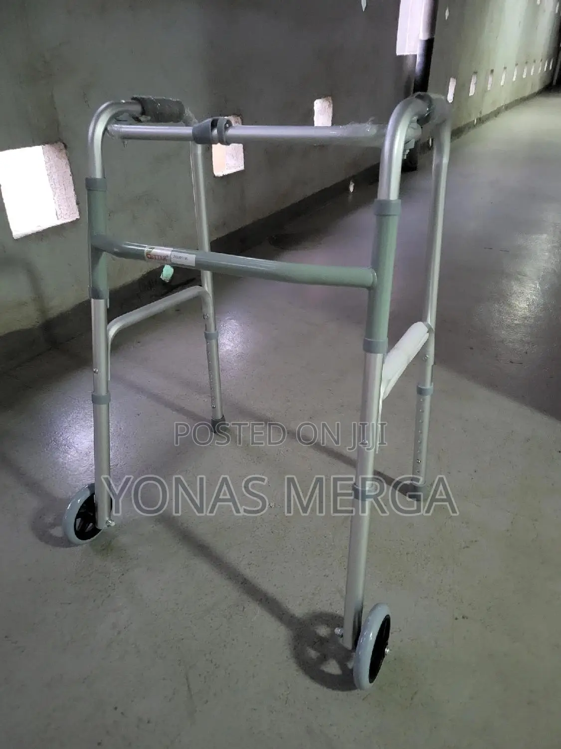 Aluminum Walker Alloy Walking Aid, Four-Leg Crutches Walking