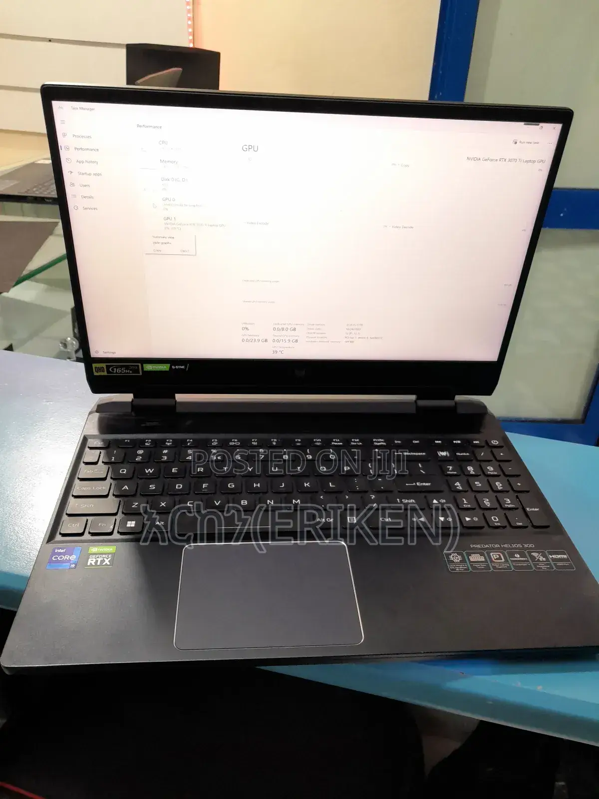 New Laptop Acer Predator Helios 300 32GB Intel Core I9 SSD 1T
