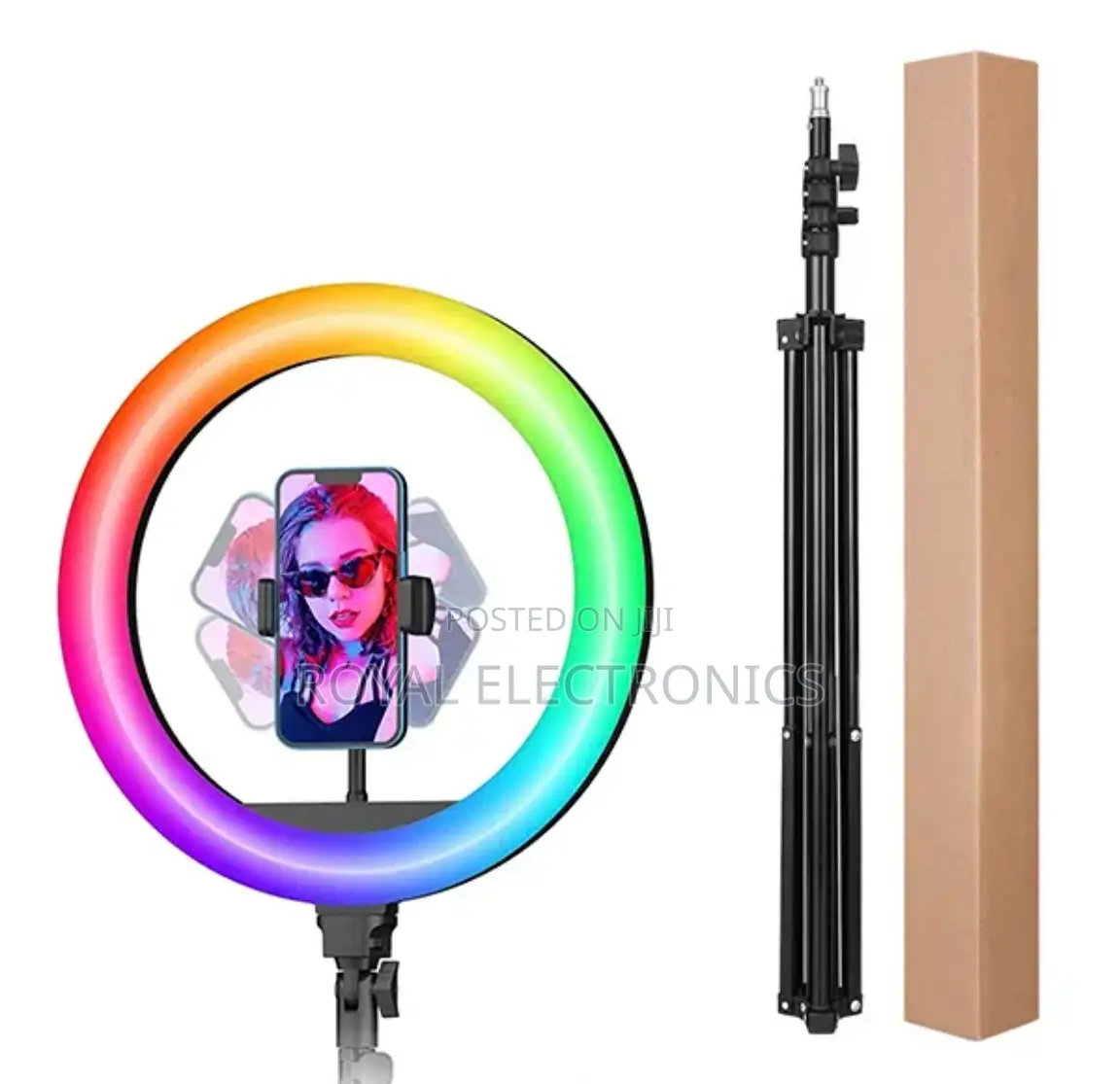 Original RGB 14 Inch Ring Light Stand 2 Meter - 16 Colors