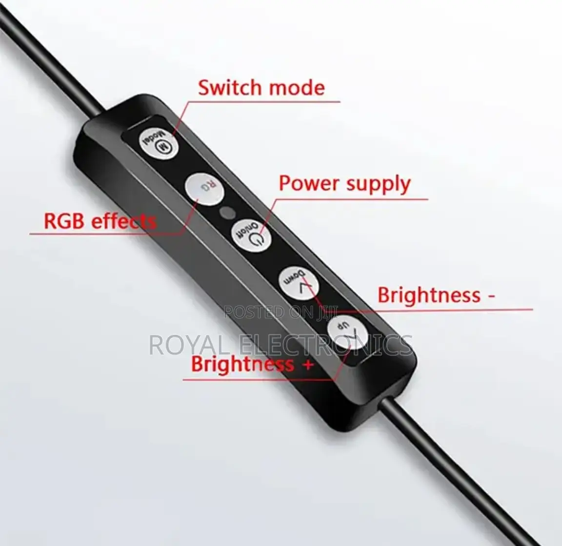 Original RGB 14 Inch Ring Light Stand 2 Meter - 16 Colors