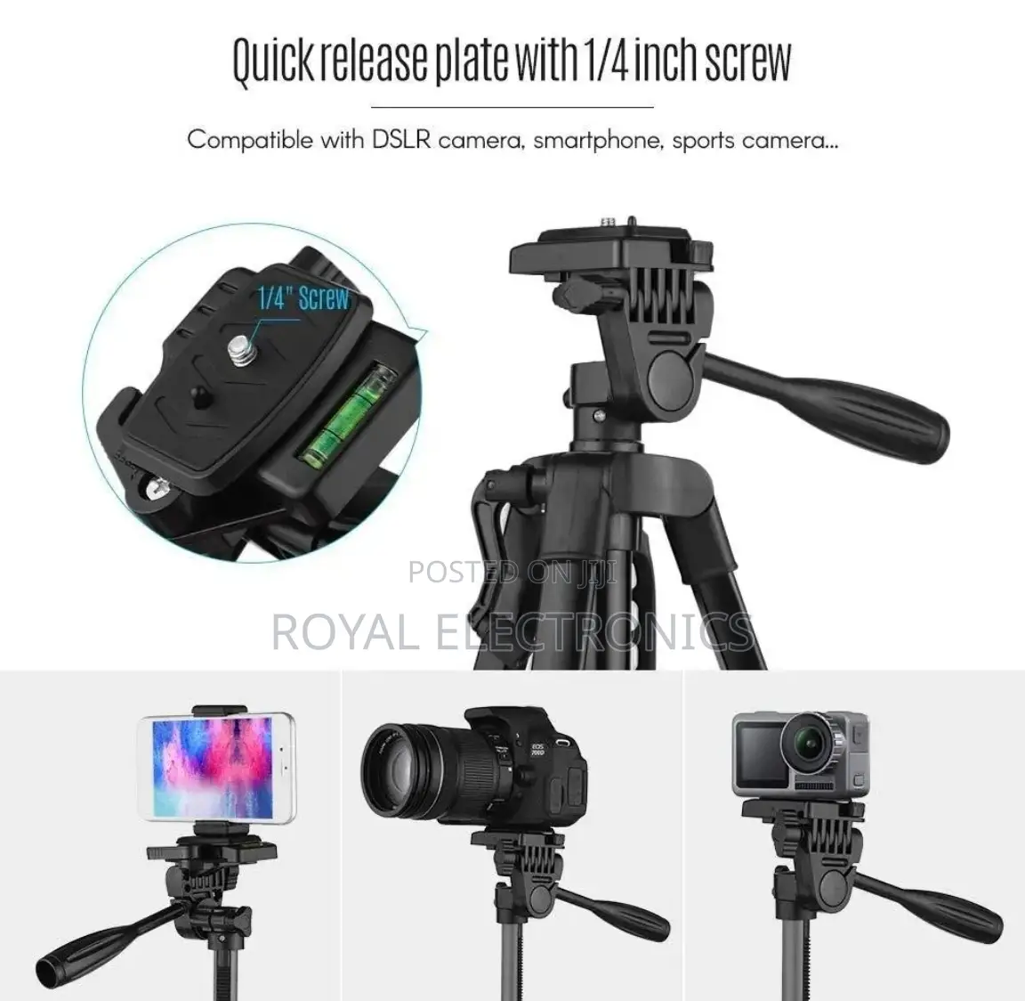 Universal Tripod for Mobile With Holder and for Cameras