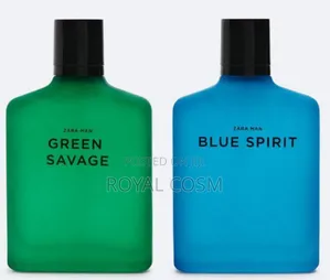 Photo - Zara Blue Spirit and Green Savage Two in One Set Perfume