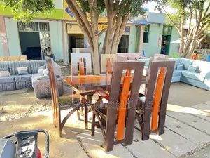 Photo - የመመገብያ ጠረዼዛ(Dining Table) Full Set Withe Six Chairs Made