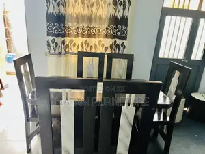 የመመገብያ ጠረዼዛ (Dining Table) Full Set Withe Six Sets Wo