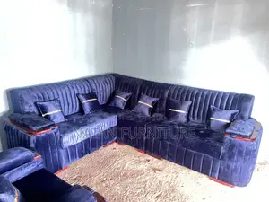 Photo - ሶፋ(l-Shape)Made of ማለዳ HD#1 Sponge Qlty Wood Materal