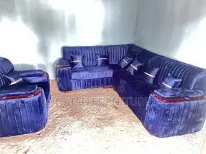 ሶፋ(l-Shape)Made of ማለዳ HD#1 Sponge Qlty Wood Materal