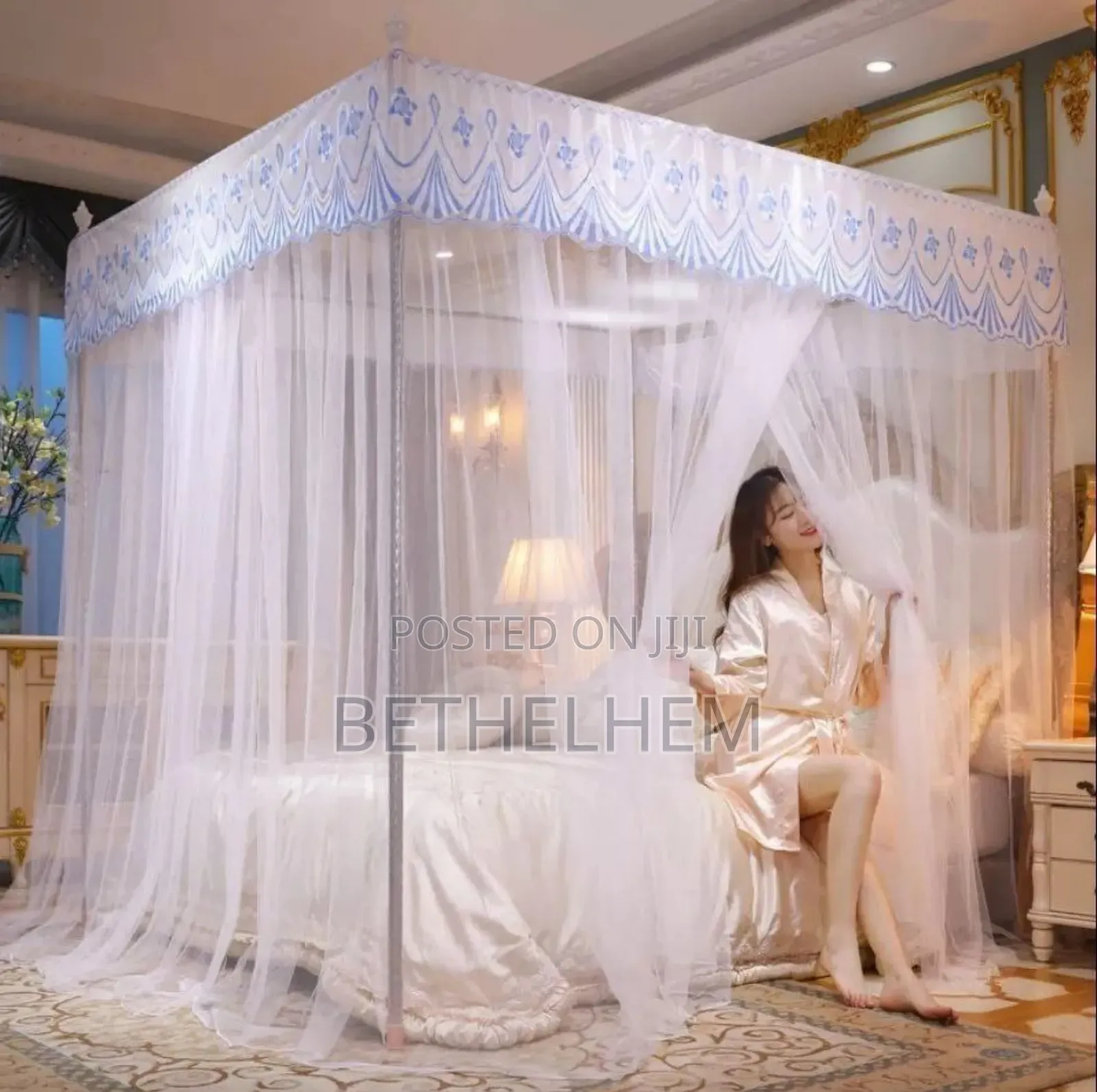 Mosquito Net)
 4 በ 4 የሆነ የራሱ ብረቶች ያሉት