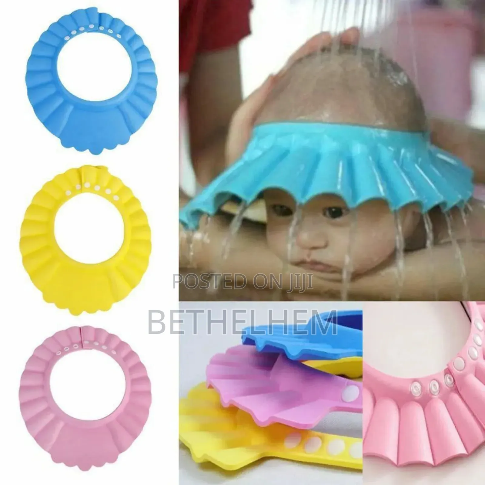 ልጆች ገላቸውን ሲታጠቡ ሻምፖ እና ውሀ አይናቸው እና ጆሮአቸው ውስጥ እንዳይገባ (ሻውር ኬፕ)