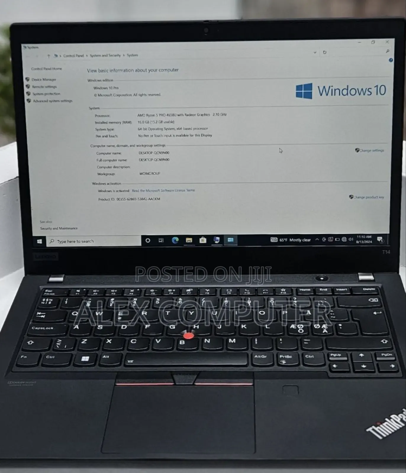 New Laptop Lenovo ThinkPad T14 16GB AMD Ryzen 5 SSD 512GB