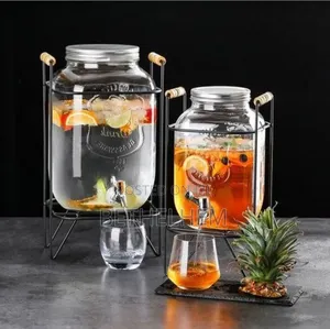  Glass Dispenser Jar With Rack
ለተለያዩ መጠጦች ማቅረቢያ