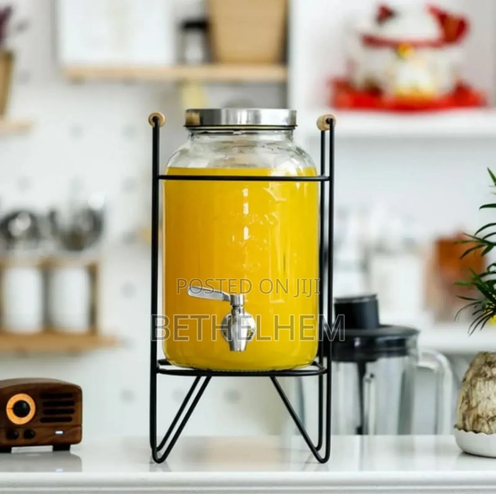  Glass Dispenser Jar With Rack
ለተለያዩ መጠጦች ማቅረቢያ