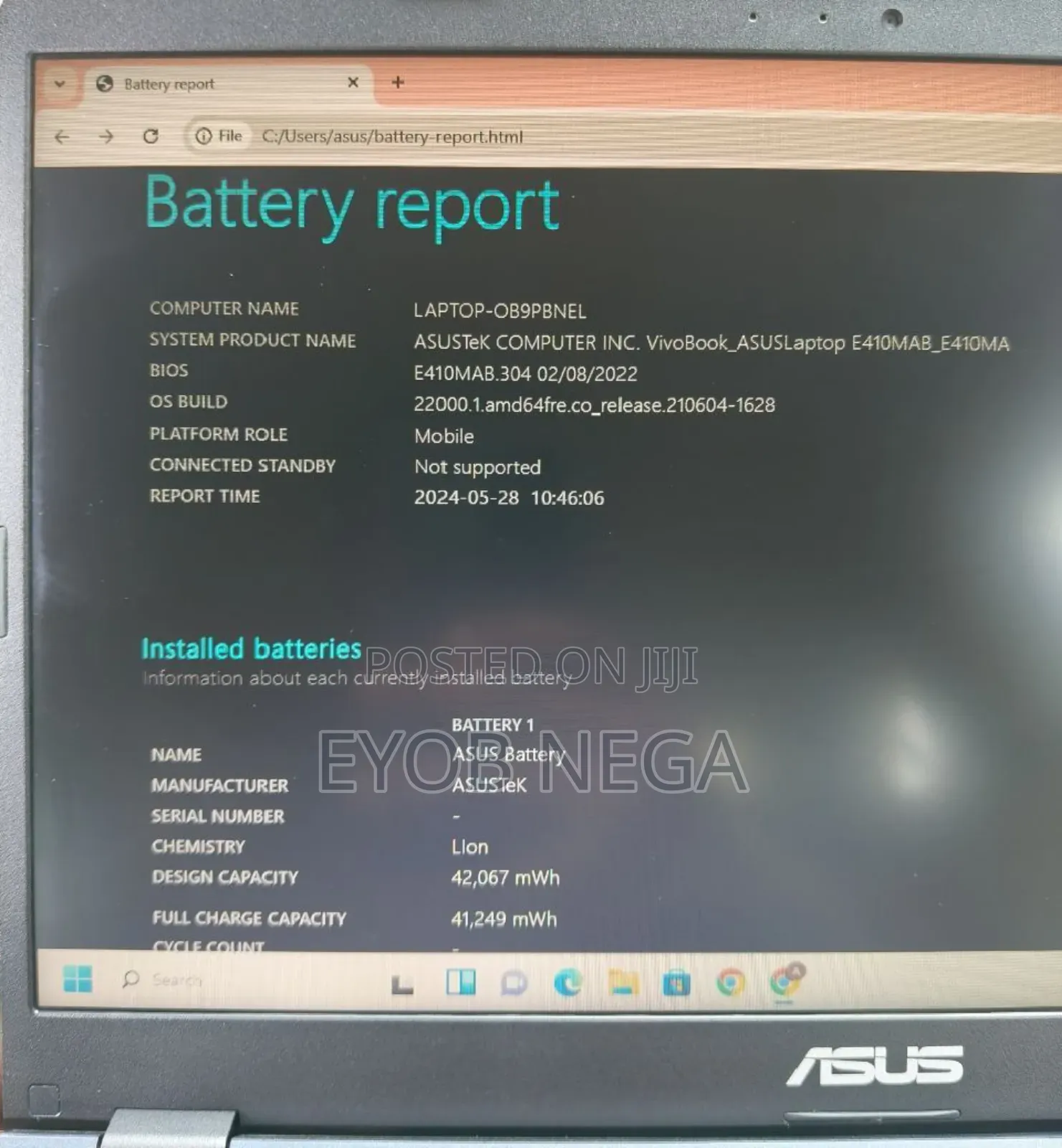 New Laptop Asus VivoBook 15 X510UQ 4GB Intel Celeron SSD 60GB