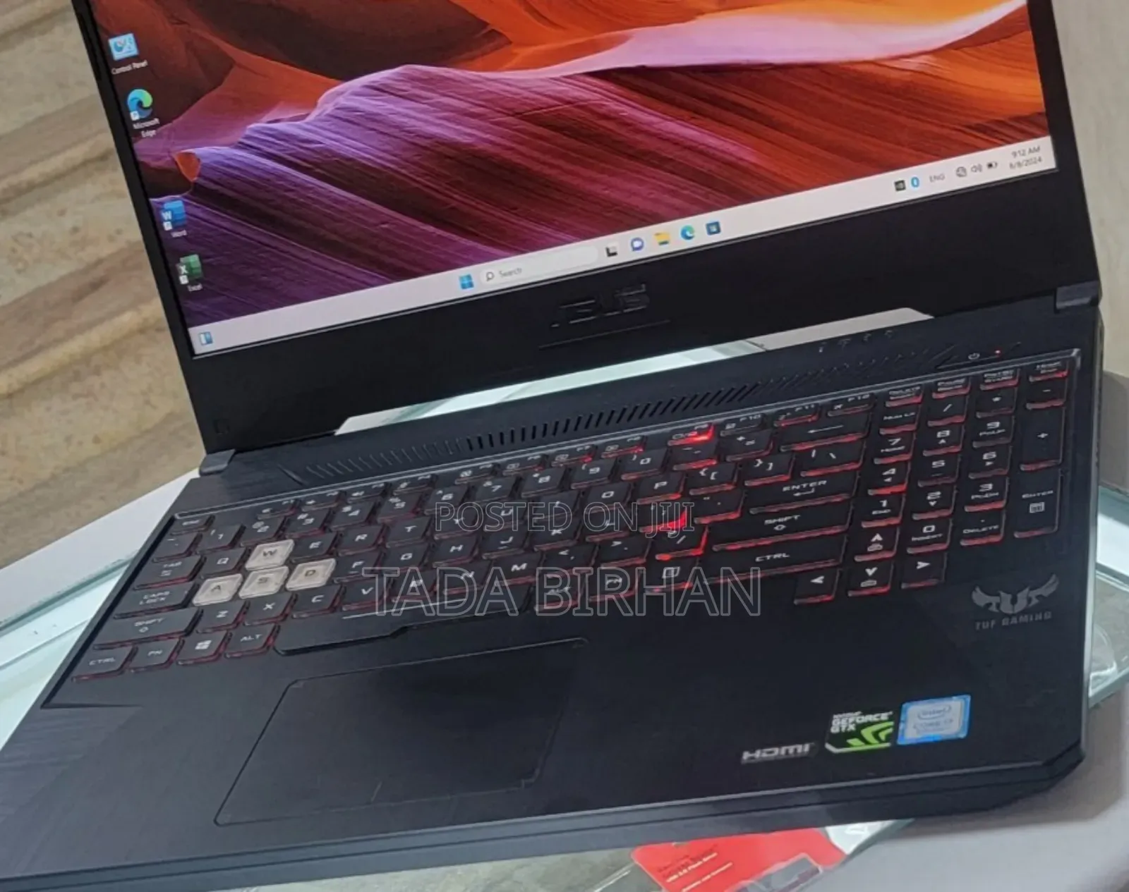 New Laptop Asus TUF Gaming A15 12GB Intel Core I7 SSD 512GB