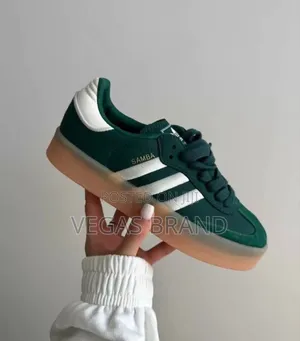 Photo - Adidas Samba Low Dark Green Double Sole Master Quality Shoes