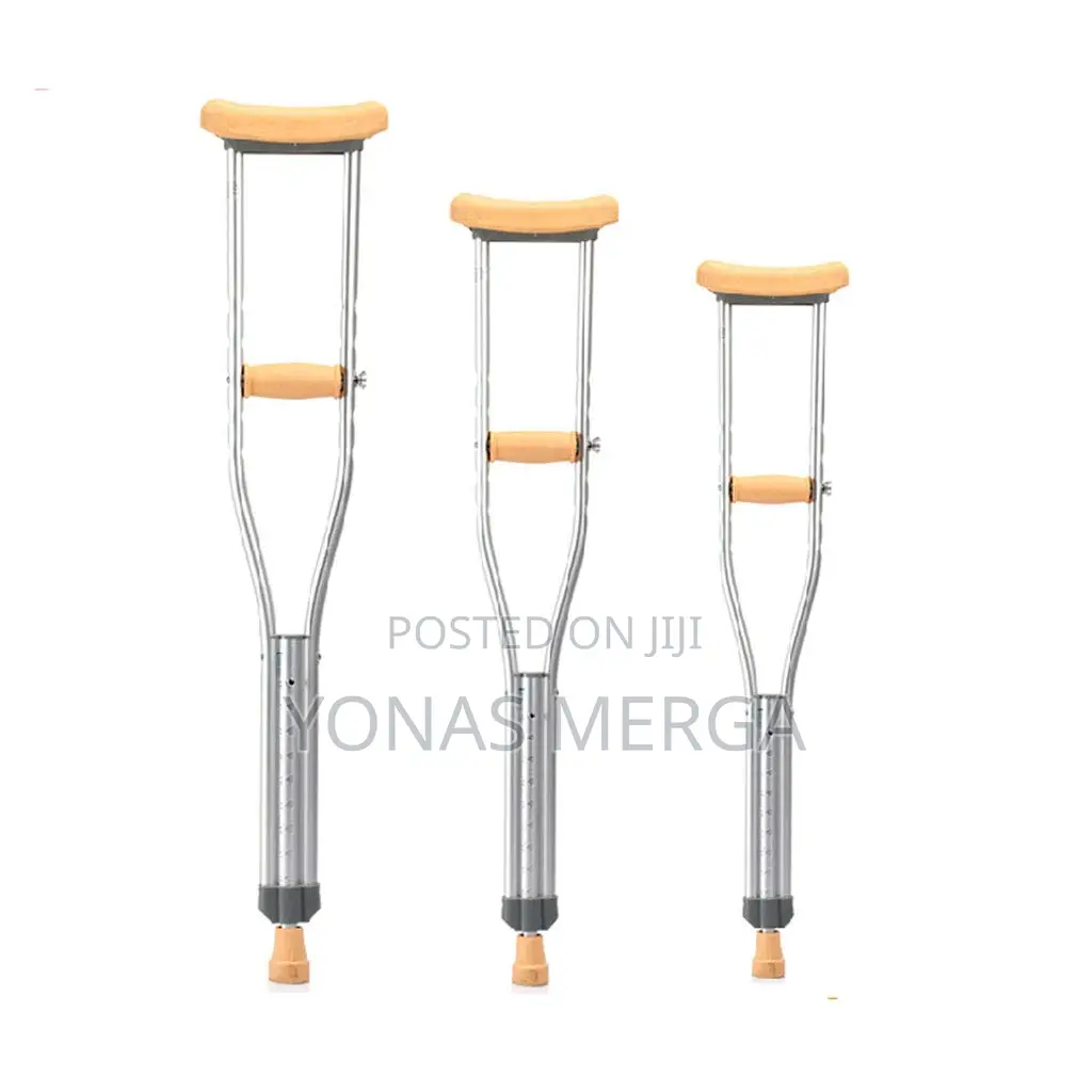 Crutches Elderly Medical Skid Height Adjustable Pole LEOWE