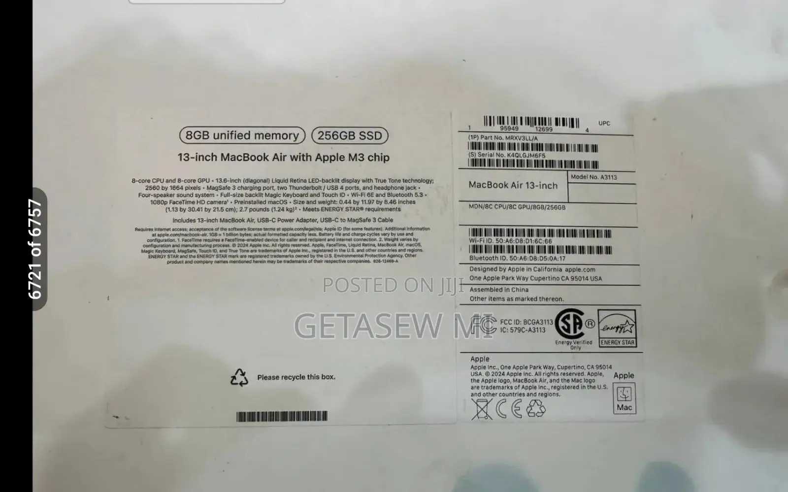 New Apple MacBook Pro 2023 M3 14-Inch 8GB Apple M3 Pro SSD 256GB