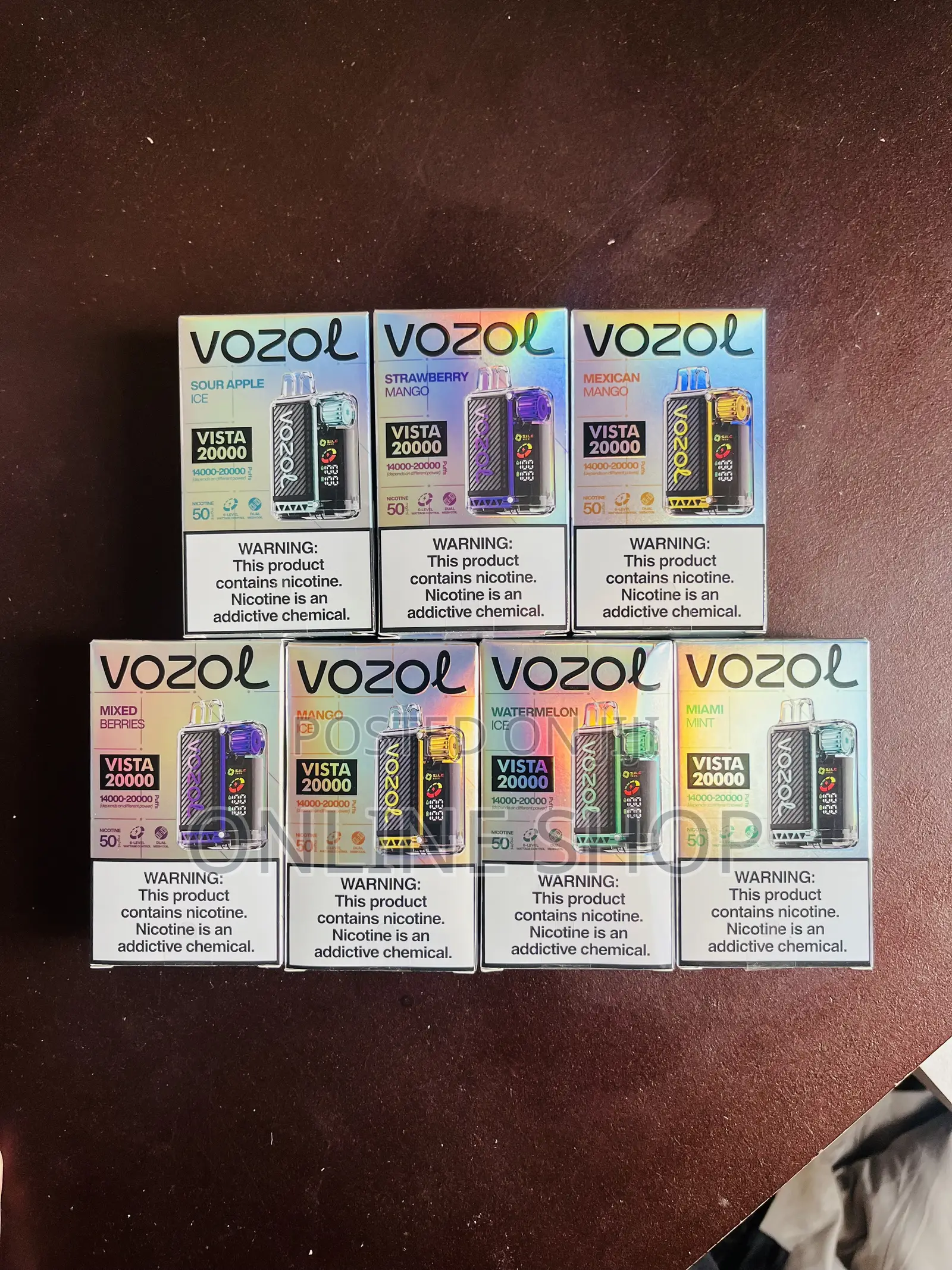 Original Vozol Vista20,000puff Vape Hookha