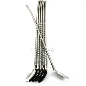እንደ ማማሰያም መጠጫም የሚያገለግል Straws With Cleaning Brush