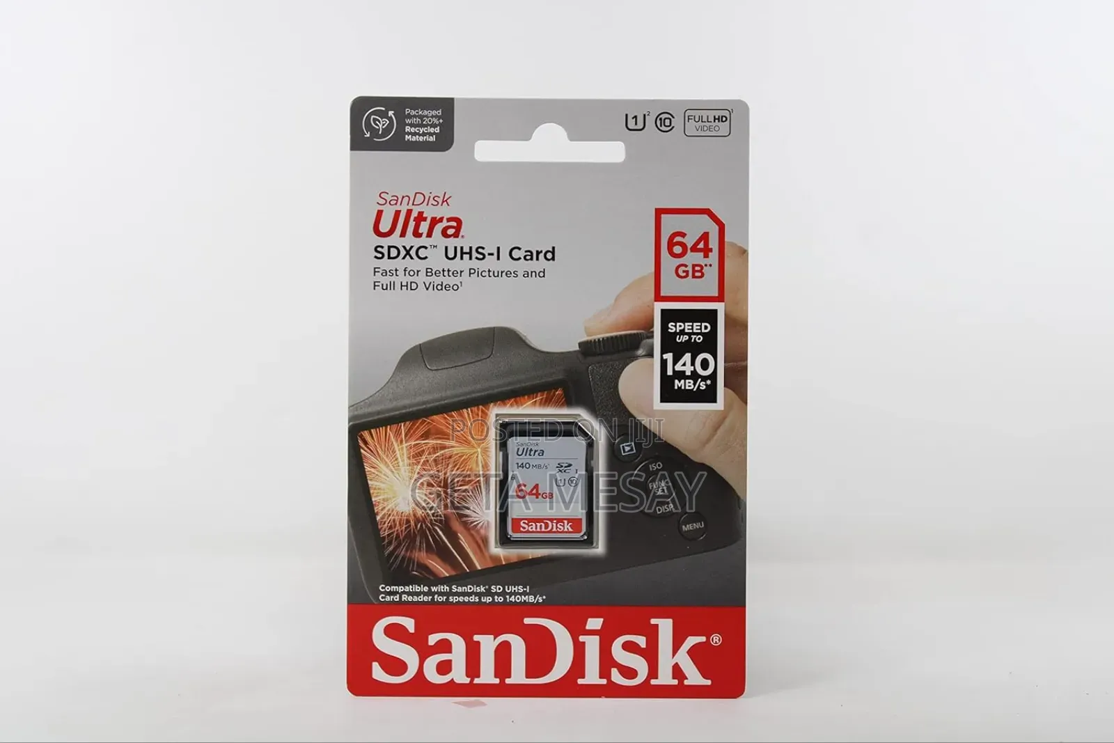 Sandisk Ultra 64 Gb SDXC Uhs-I 140mb/S Memory Card