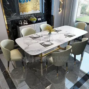 Photo - 6 Seater Dinning Table With Marble Table