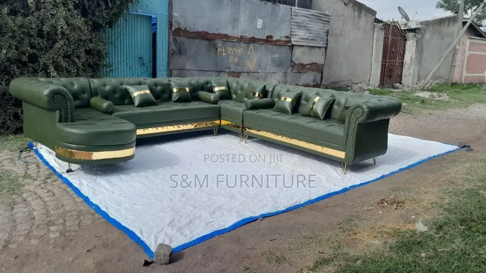 9 Seater Full Leather Sofa