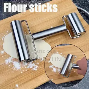 Photo - Stainless Steel Dough Rolling Pin