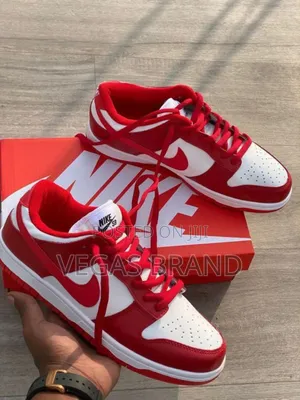 Photo - Nike Dunk Low University Red Woman's Master Quality Shoes