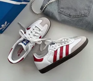 Photo - Adidas Samba Low White Red Master Quality Shoes