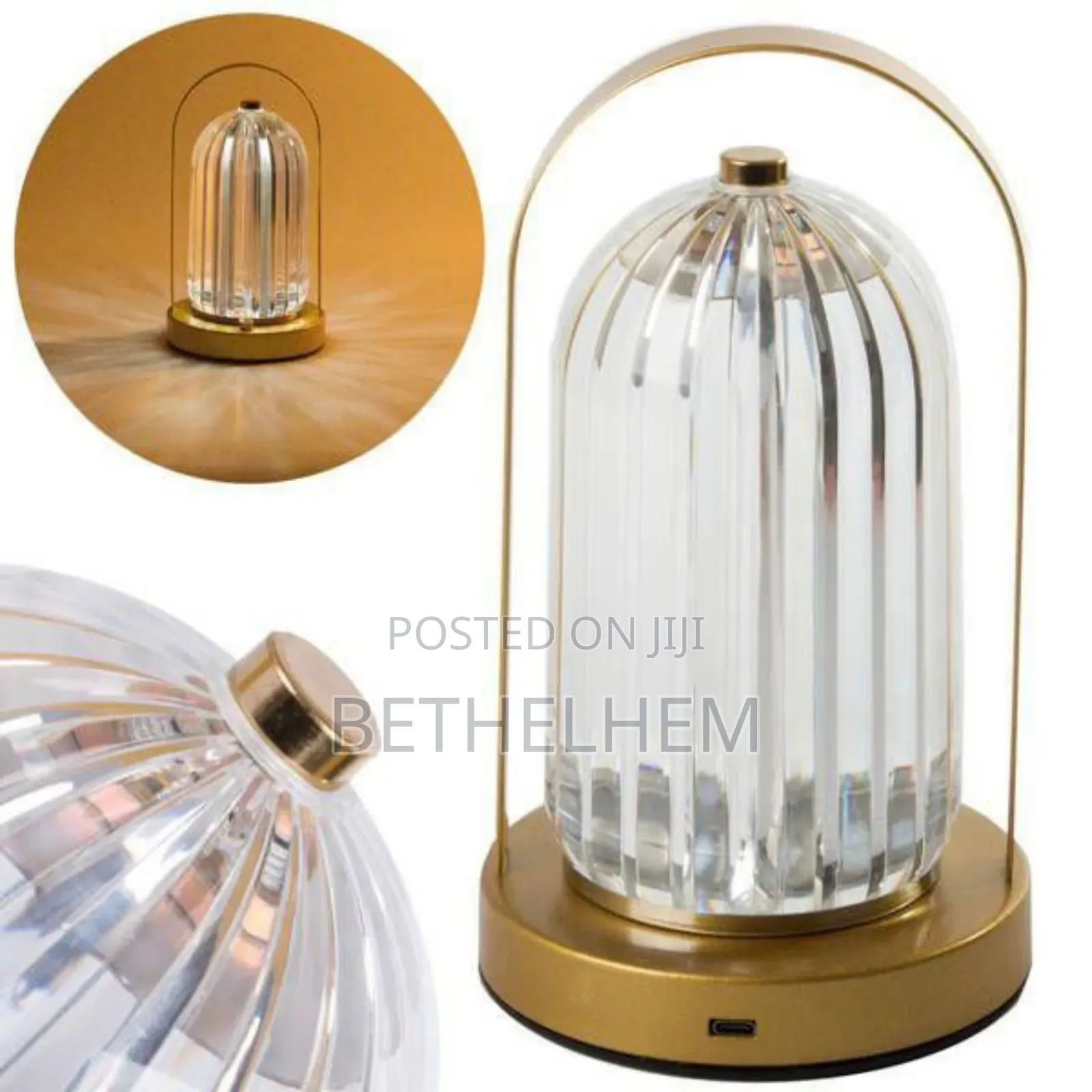 Rechargeable Crystal Table Lamp