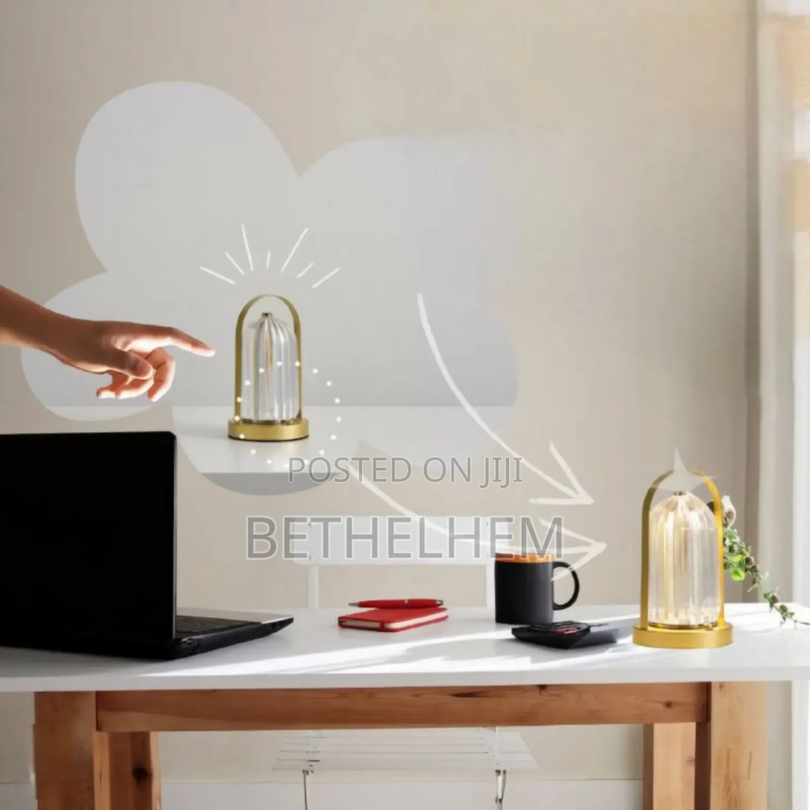 Rechargeable Crystal Table Lamp