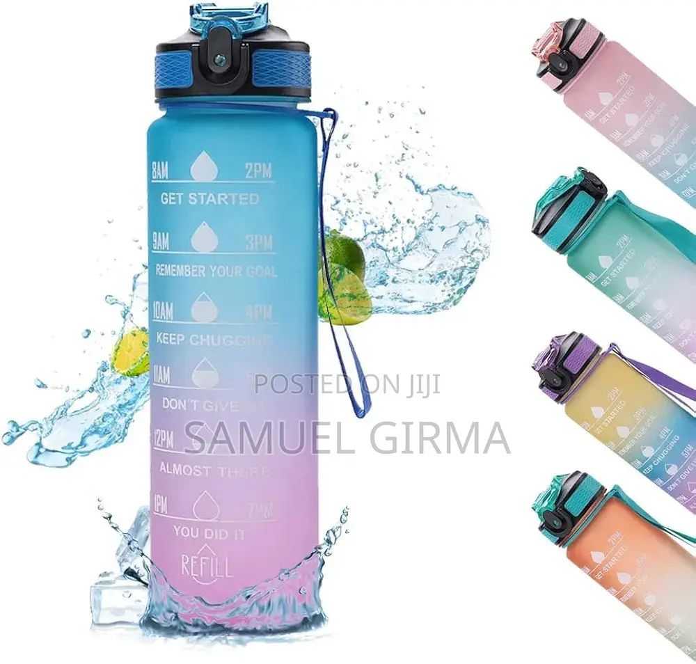 Water Bottle With Time Marker