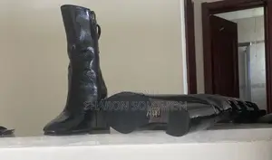 Black Patent Leather Ankle Boots