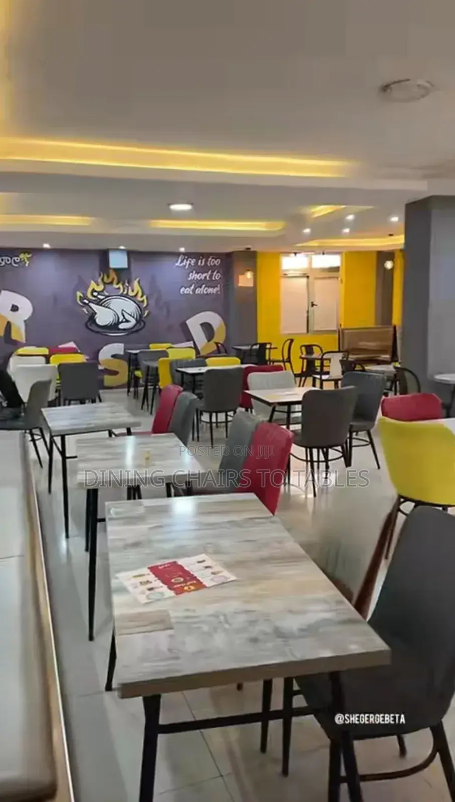 Café Restaurant Chairs and Tables