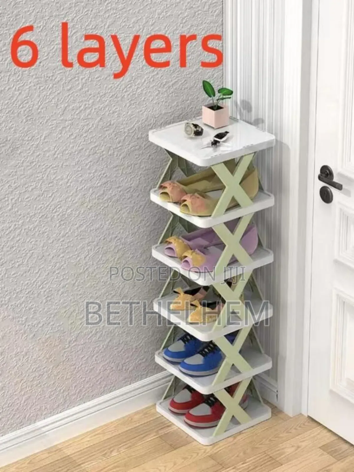 Creative Layer Shoe Rack
*የጫማ ማስቀመጫ