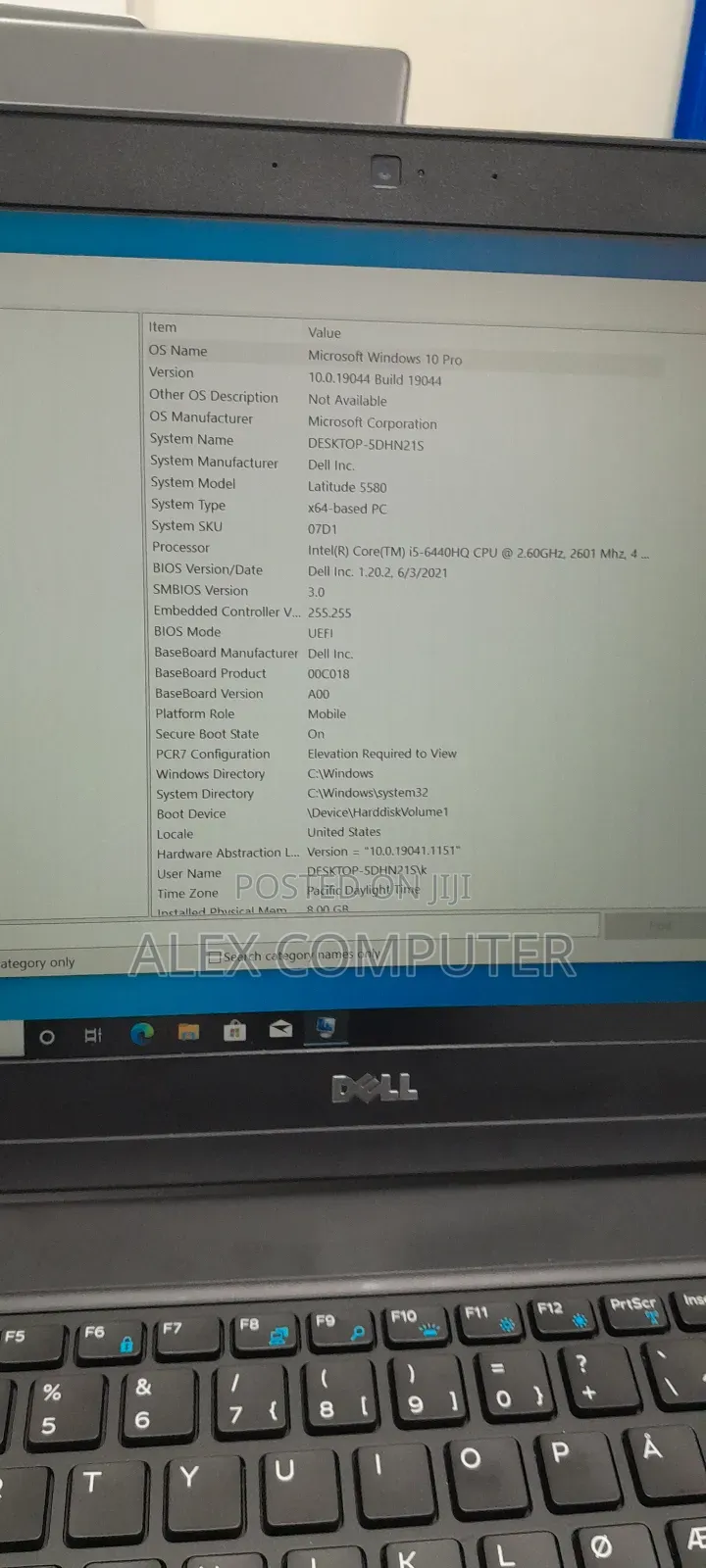 New Laptop Dell Latitude 15 5580 8GB Intel Core I5 SSD 512GB