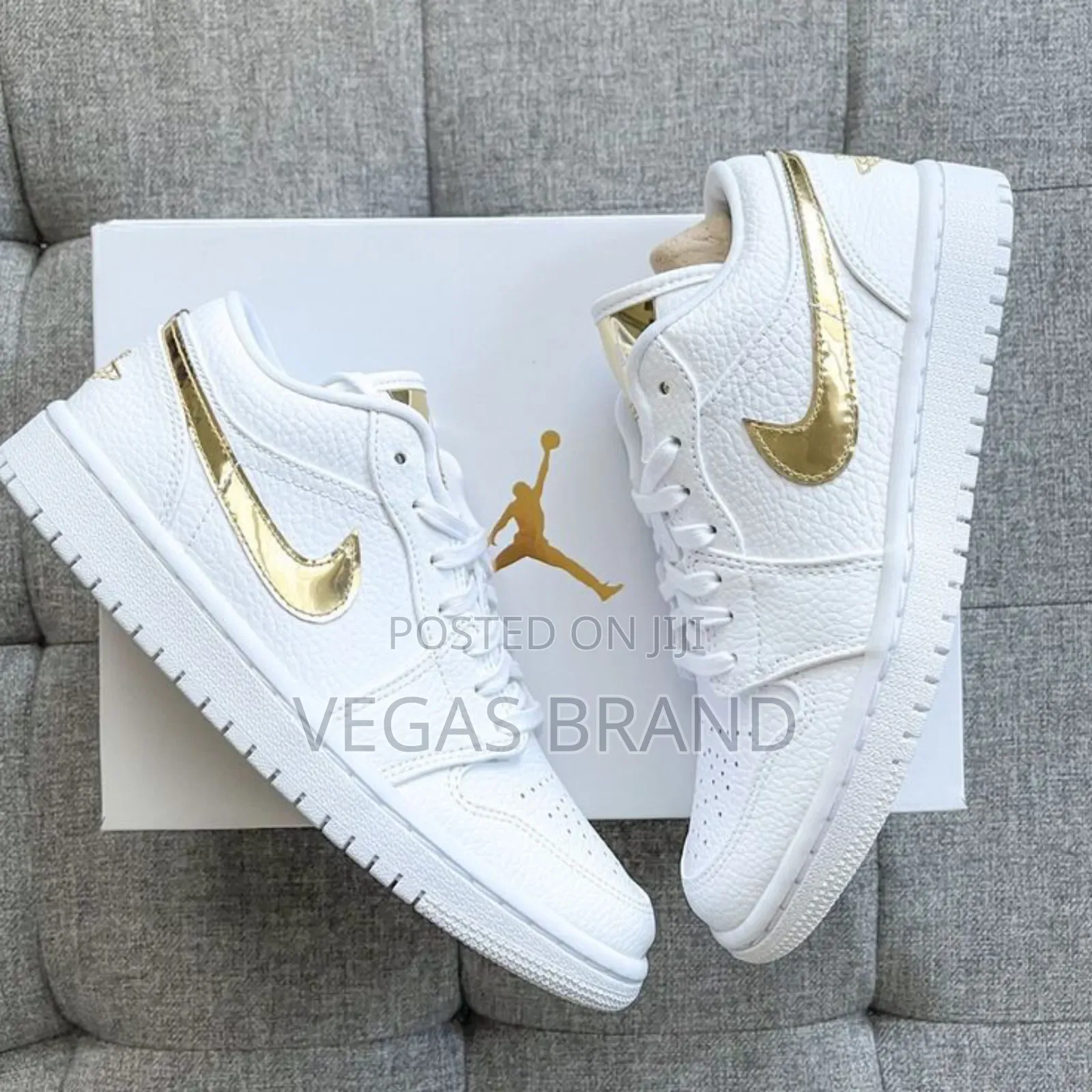 Nike Air Jordan 1 Metalic Gold Low Master Quality Shoes