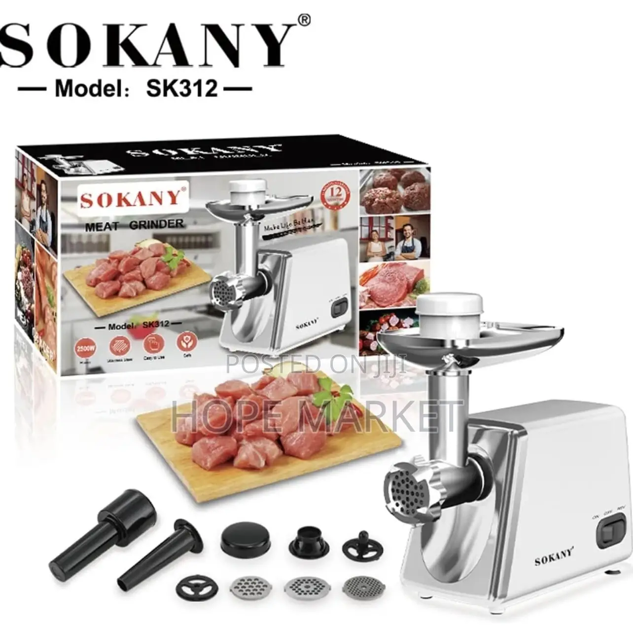 Sokany Meat Grinder 2500watt