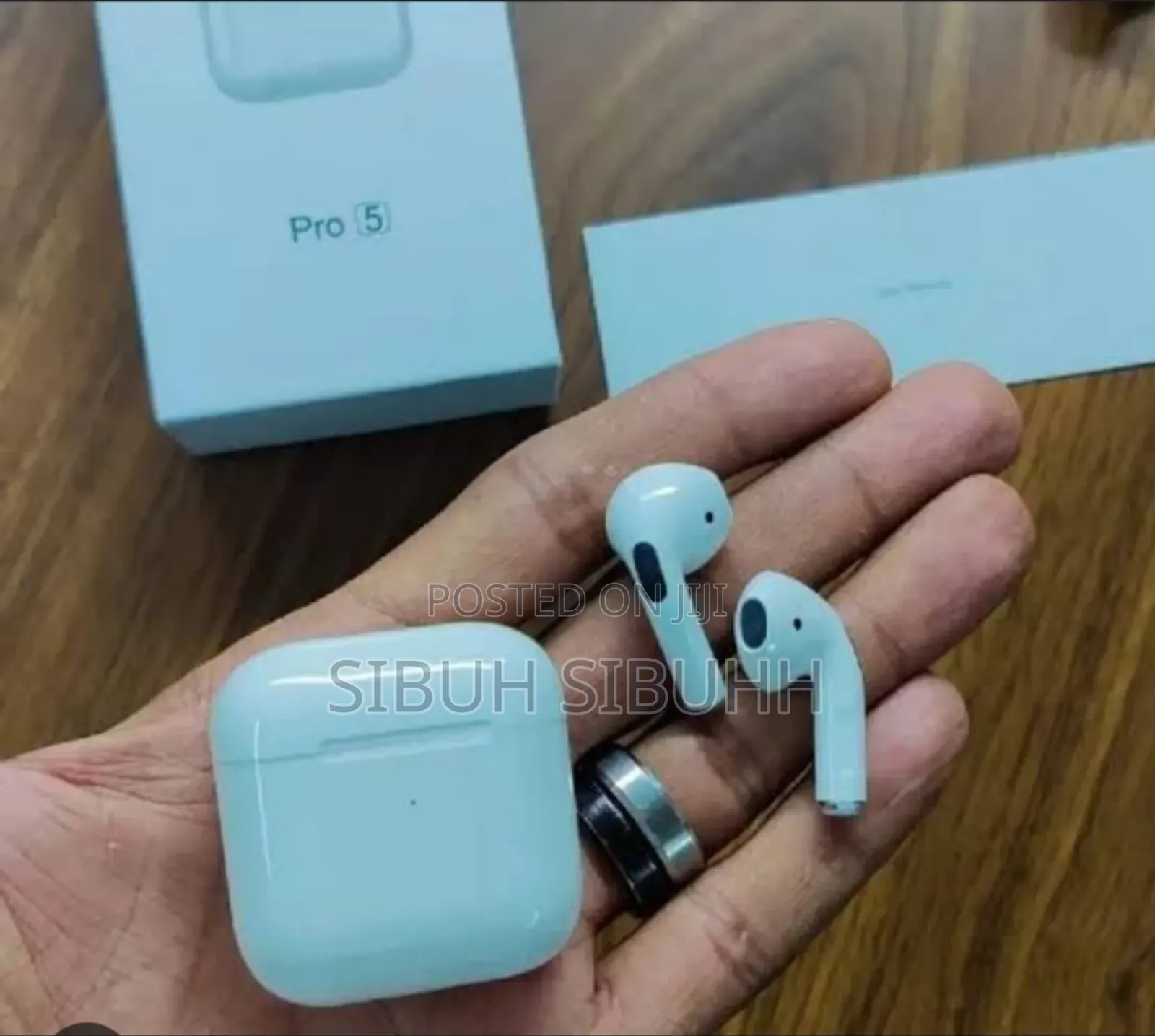 Black Pro 5 Wireless Earphones Black