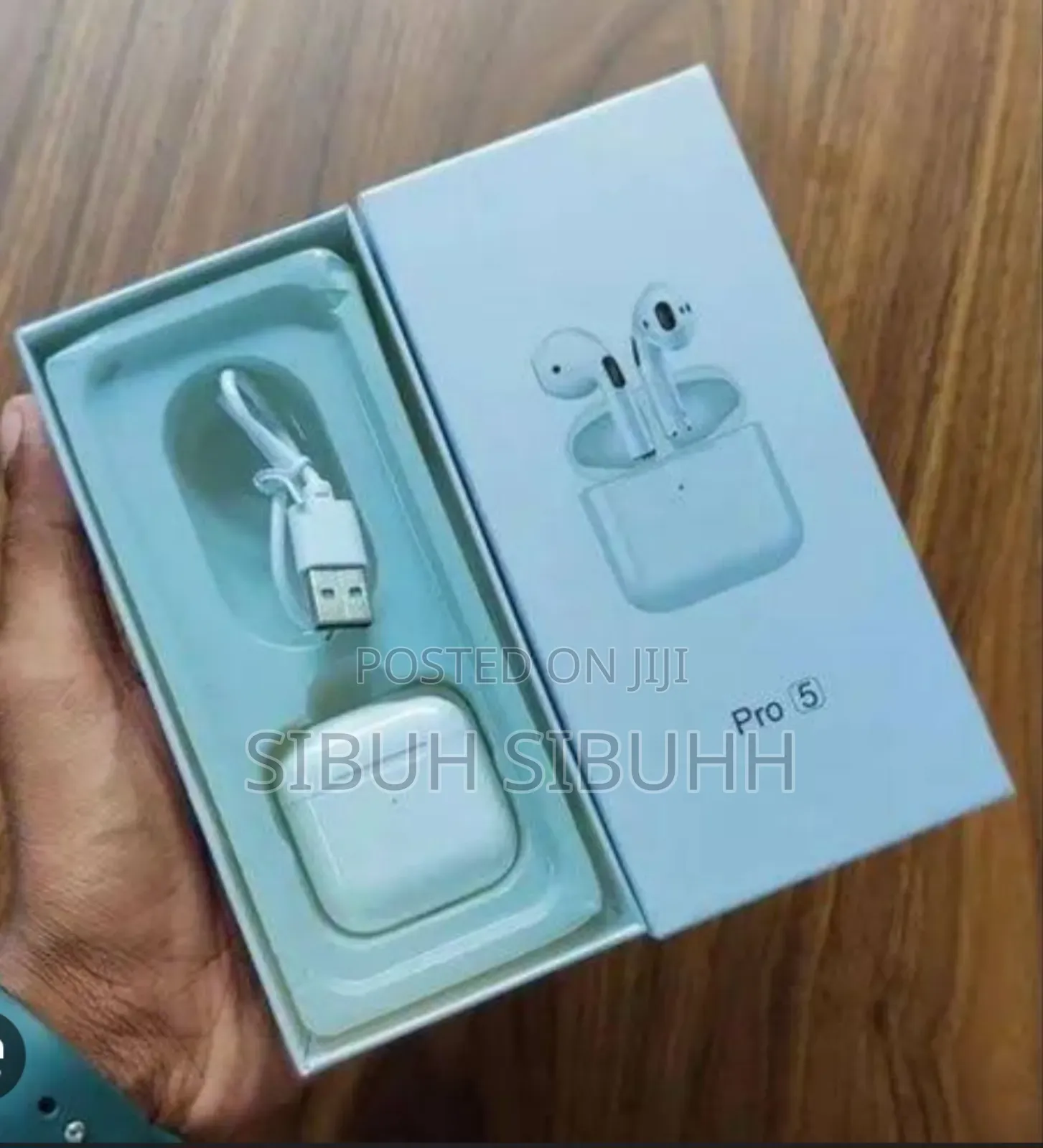 Black Pro 5 Wireless Earphones Black