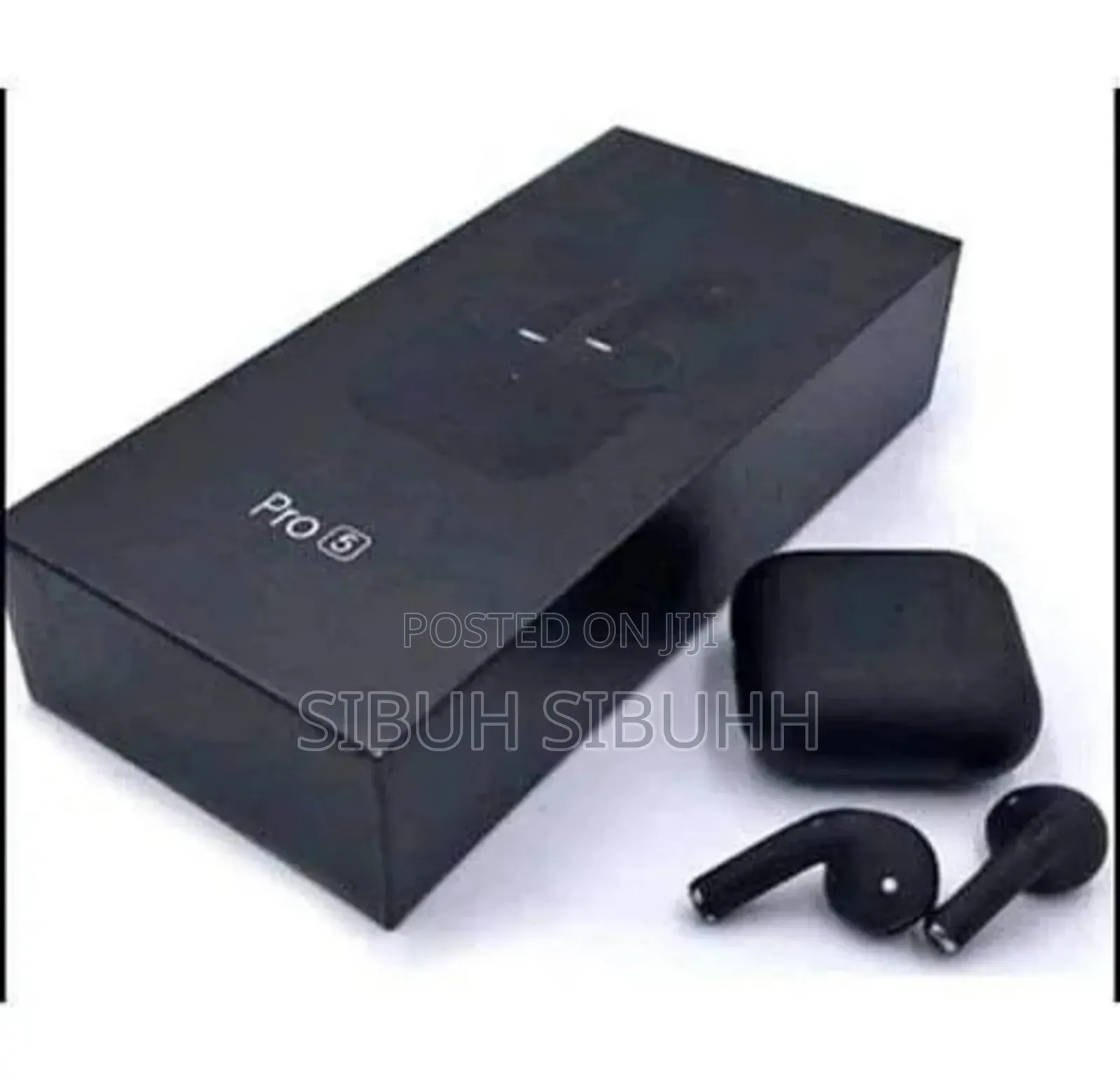 Black Pro 5 Wireless Earphones Black