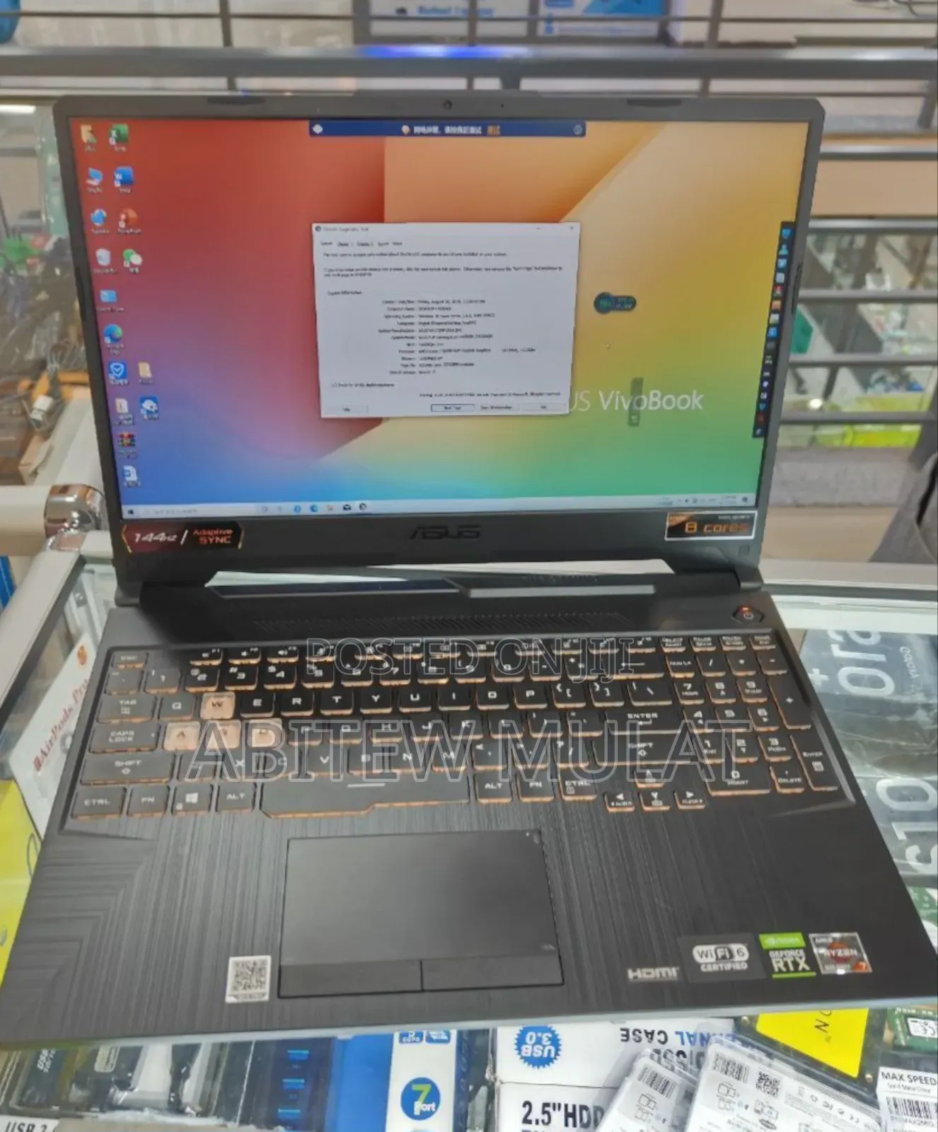 New Laptop Asus TUF Gaming A15 16GB AMD Ryzen 7 SSD 512GB