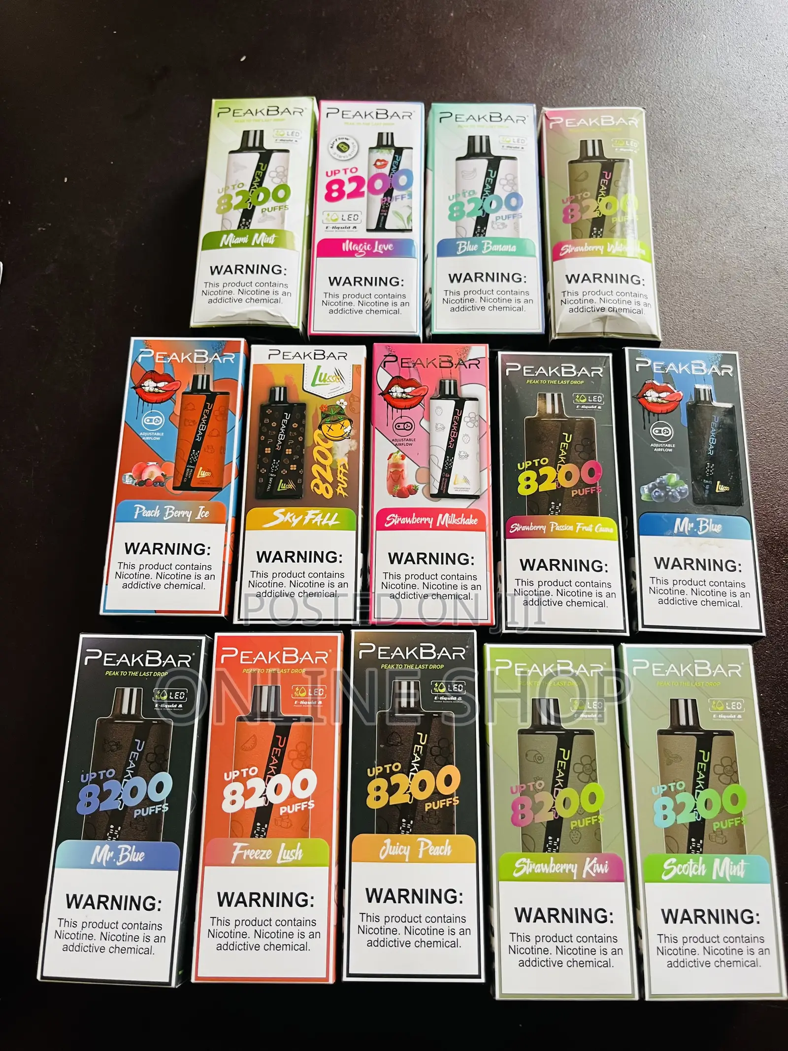 PEAK BAR 8200 Pufff Vape Hookha