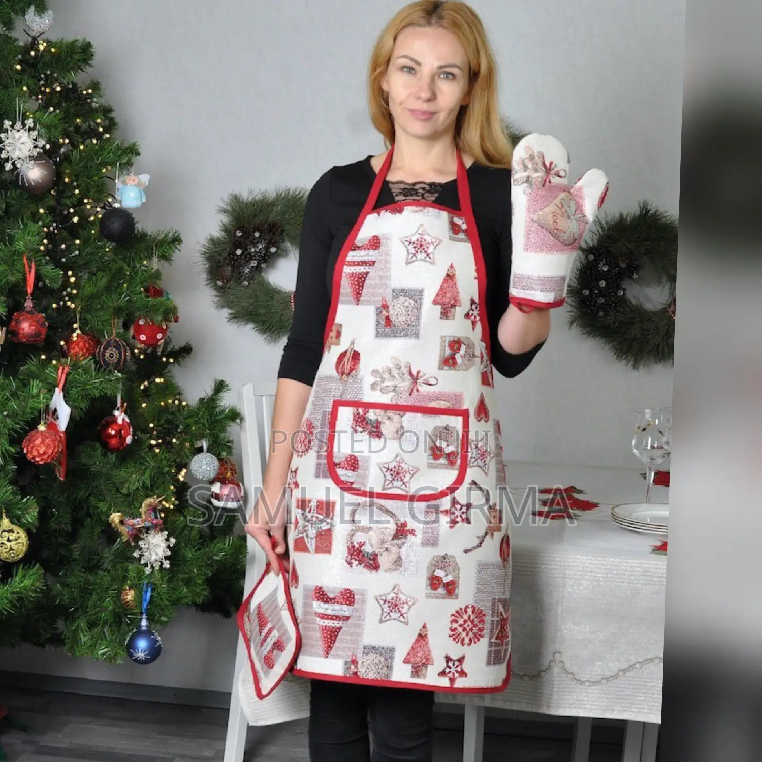  3piece Kitchen Apron Set