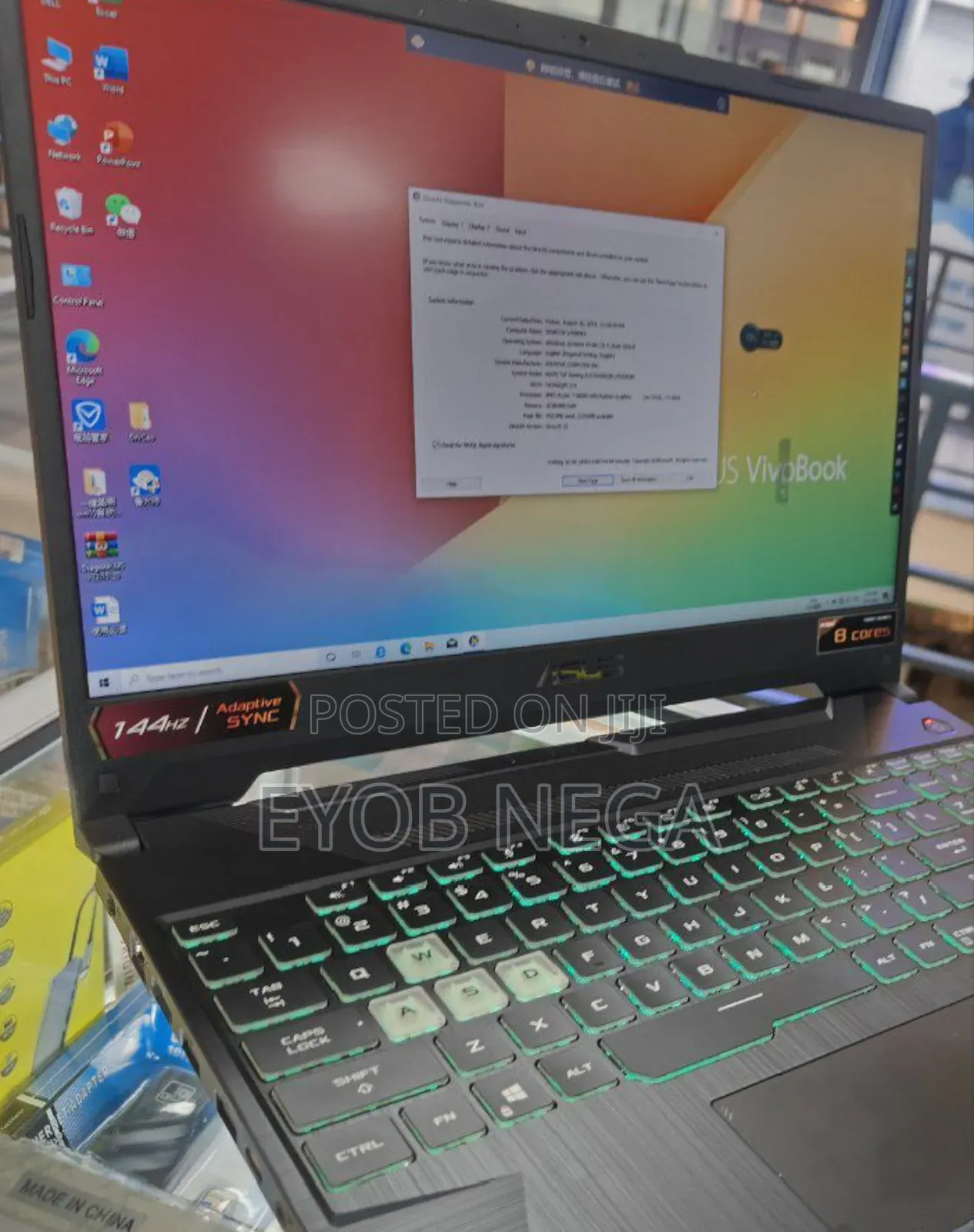 New Laptop Asus TUF Gaming A15 16GB AMD Ryzen 7 SSD 512GB