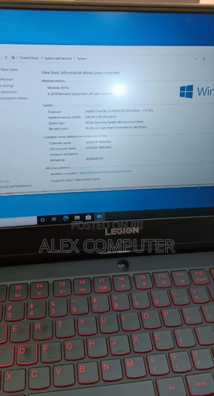 New Laptop Lenovo Legion 5 8GB Intel Core I5 SSD 512GB