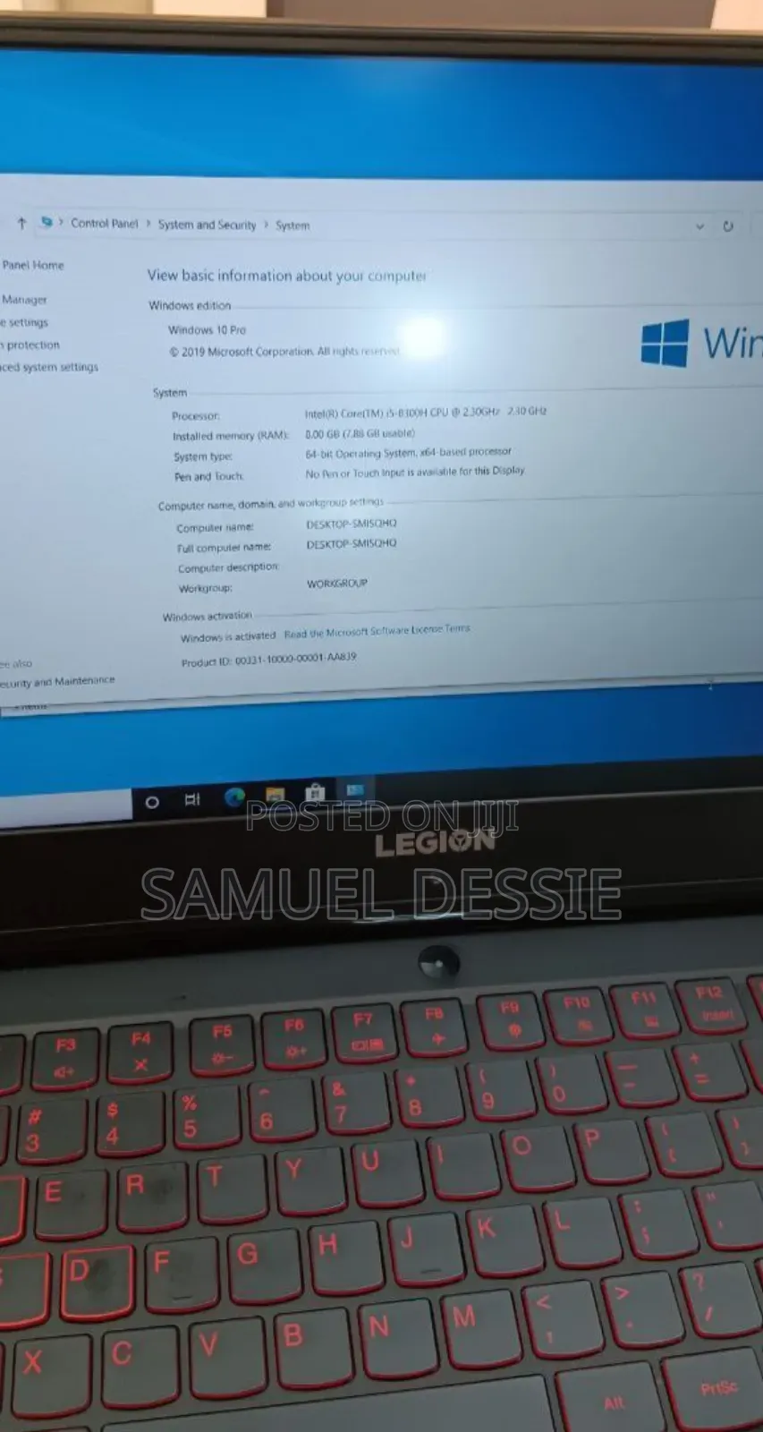 New Laptop Lenovo Legion 5 8GB Intel Core I5 SSD 512GB