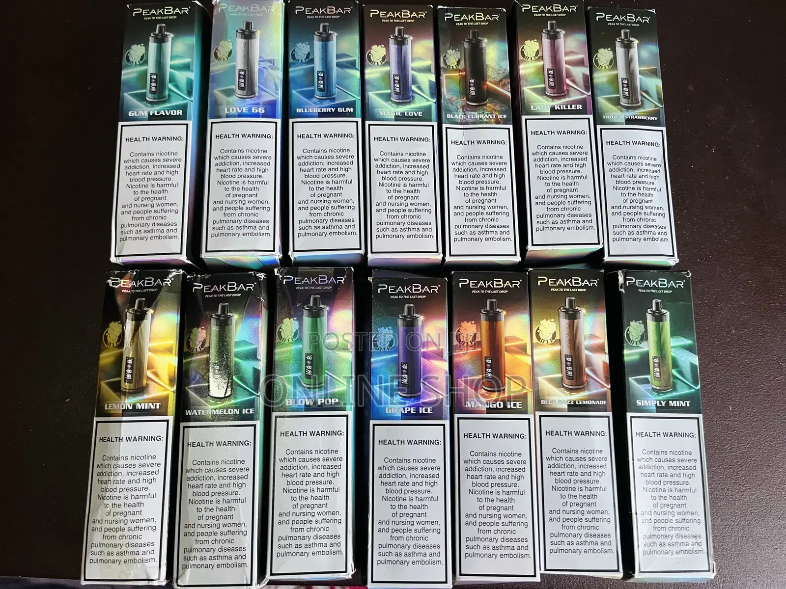 Peak Bar Puffs Hookha Vape