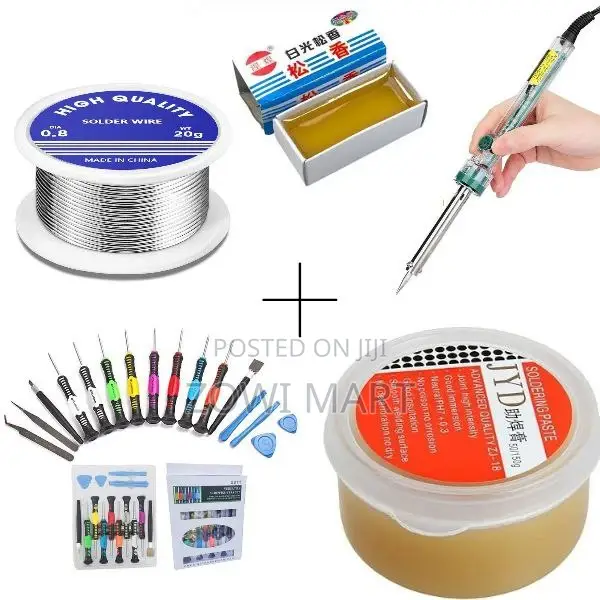 Soldering Wire+ JYD ZJ-18 Soldering Paste +Screwdriver+Flux