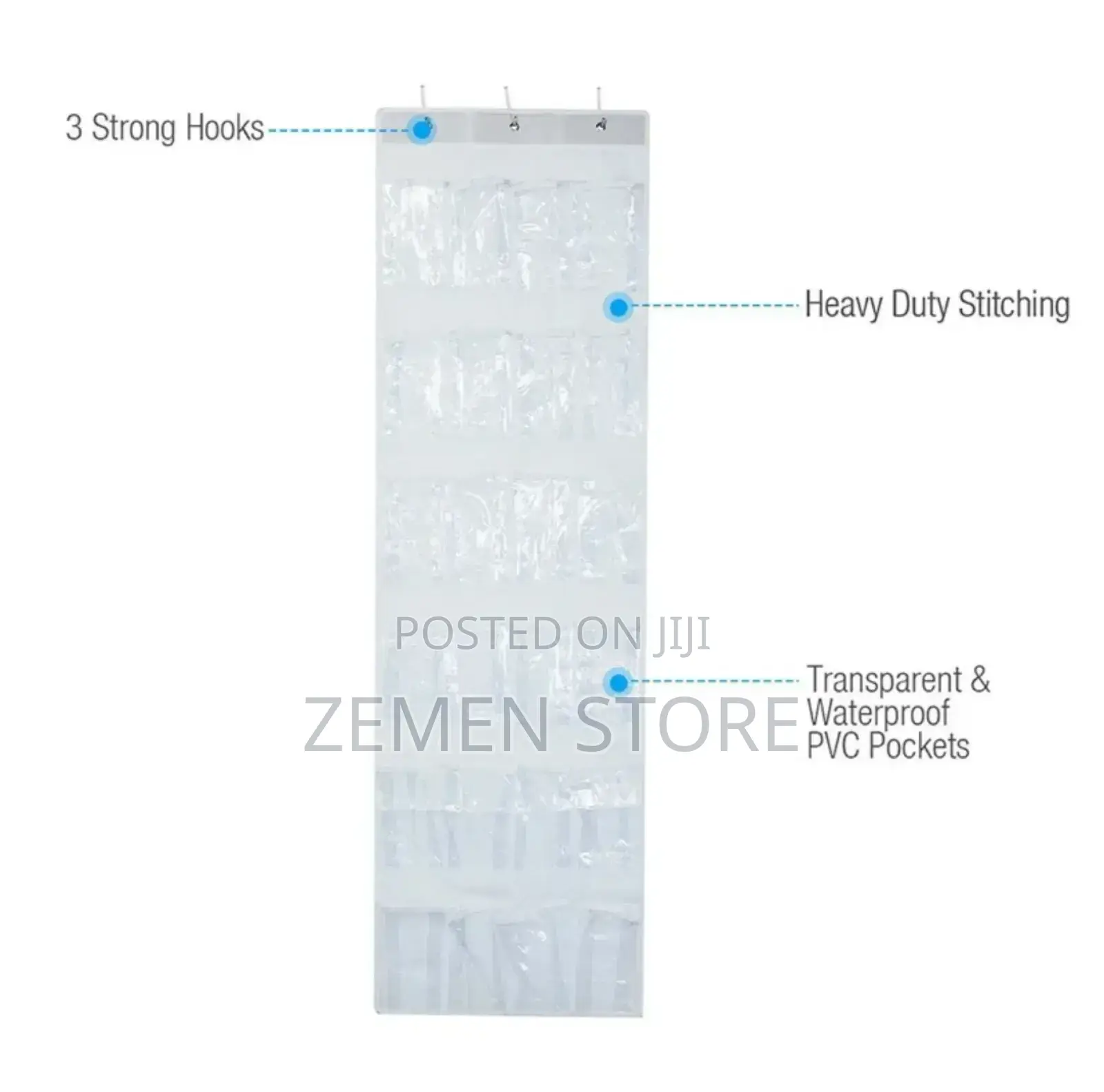 Over the Door Organizer With Upto 24 Pockets